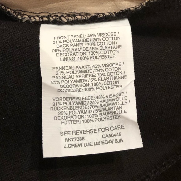 NWT J. Crew lace front tank with nude lining - Picture 7 of 7